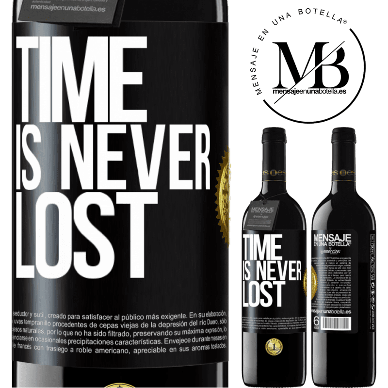 39,95 € Free Shipping | Red Wine RED Edition MBE Reserve Time is never lost Black Label. Customizable label Reserve 12 Months Harvest 2014 Tempranillo