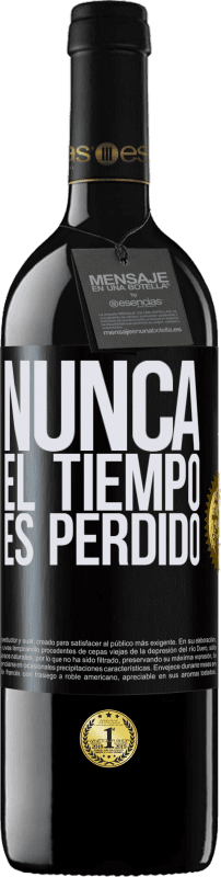 39,95 € | Vino Tinto Edición RED MBE Reserva Nunca el tiempo es perdido Etiqueta Negra. Etiqueta personalizable Reserva 12 Meses Cosecha 2016 Tempranillo