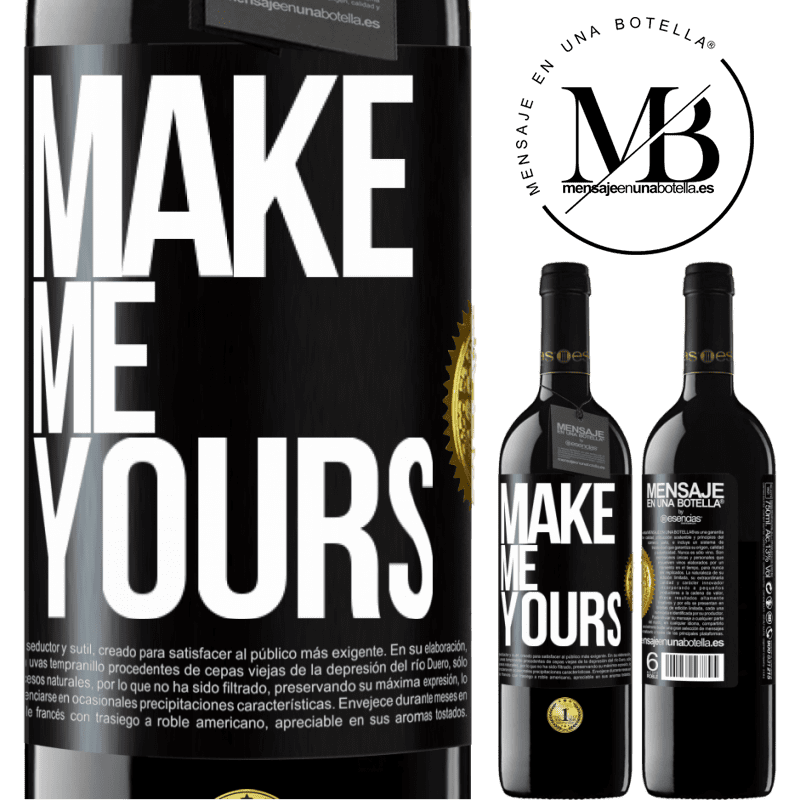 24,95 € Free Shipping | Red Wine RED Edition Crianza 6 Months Make me yours Black Label. Customizable label Aging in oak barrels 6 Months Harvest 2019 Tempranillo