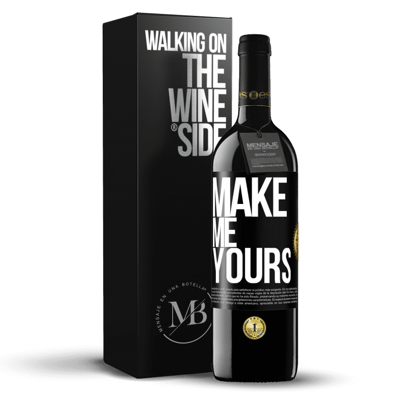 39,95 € Free Shipping | Red Wine RED Edition MBE Reserve Make me yours Black Label. Customizable label Reserve 12 Months Harvest 2015 Tempranillo