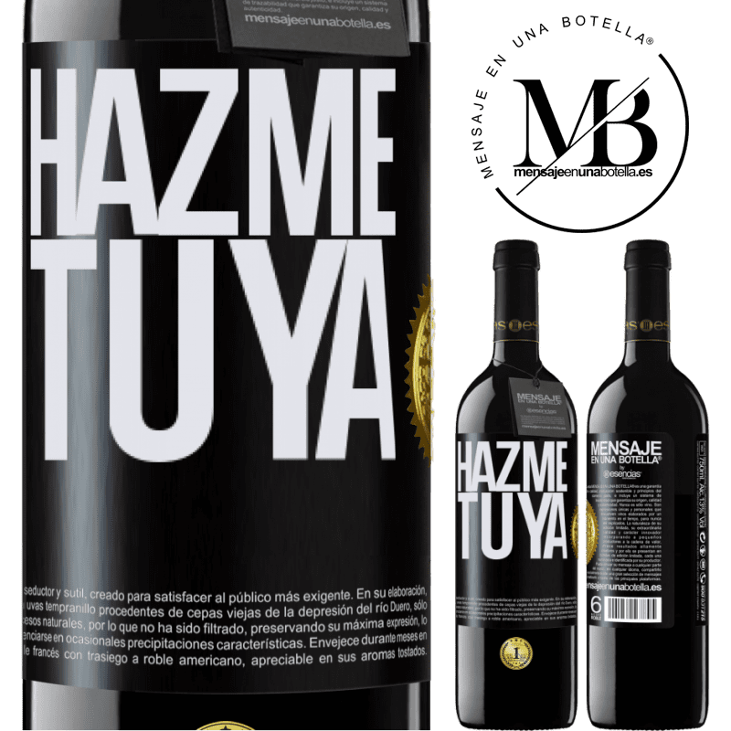 39,95 € Envío gratis | Vino Tinto Edición RED MBE Reserva Hazme tuya Etiqueta Negra. Etiqueta personalizable Reserva 12 Meses Cosecha 2015 Tempranillo