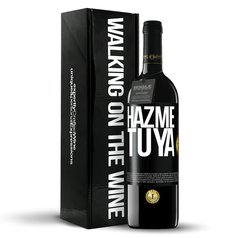 39,95 € Envío gratis | Vino Tinto Edición RED MBE Reserva Hazme tuya Etiqueta Negra. Etiqueta personalizable Reserva 12 Meses Cosecha 2015 Tempranillo