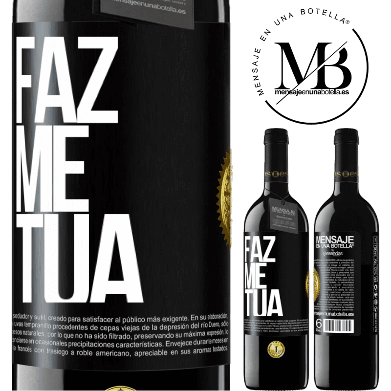 39,95 € Envio grátis | Vinho tinto Edição RED MBE Reserva Faz me tua Etiqueta Preta. Etiqueta personalizável Reserva 12 Meses Colheita 2015 Tempranillo
