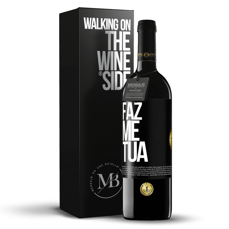 39,95 € Envio grátis | Vinho tinto Edição RED MBE Reserva Faz me tua Etiqueta Preta. Etiqueta personalizável Reserva 12 Meses Colheita 2015 Tempranillo