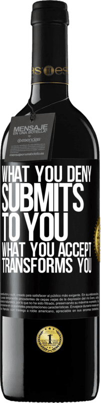 39,95 € 送料無料 | 赤ワイン REDエディション MBE 予約する あなたが拒否するものはあなたに提出します。あなたが受け入れるものはあなたを変えます ブラックラベル. カスタマイズ可能なラベル 予約する 12 月 収穫 2016 Tempranillo