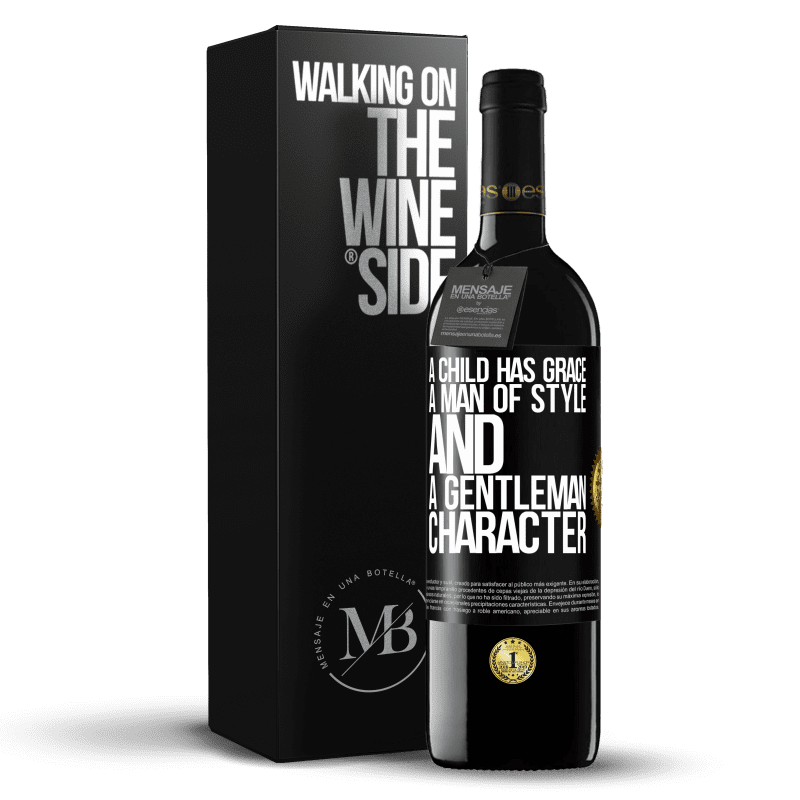 39,95 € Free Shipping | Red Wine RED Edition MBE Reserve A child has grace, a man of style and a gentleman, character Black Label. Customizable label Reserve 12 Months Harvest 2014 Tempranillo