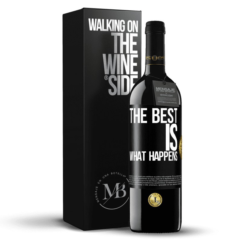 39,95 € Free Shipping | Red Wine RED Edition MBE Reserve The best is what happens Black Label. Customizable label Reserve 12 Months Harvest 2014 Tempranillo