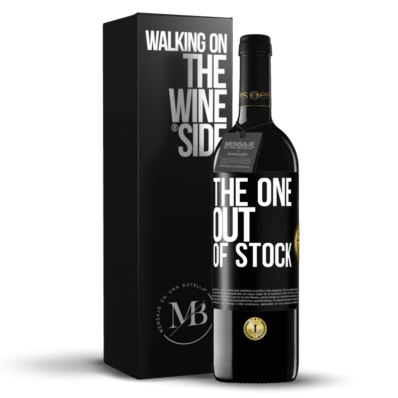 39,95 € Бесплатная доставка | Красное вино Издание RED MBE Бронировать The one out of stock Черная метка. Настраиваемая этикетка Бронировать 12 Месяцы Урожай 2016 Tempranillo