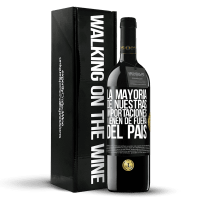 «La mayoría de nuestras importaciones vienen de fuera del país» Edición RED MBE Reserva