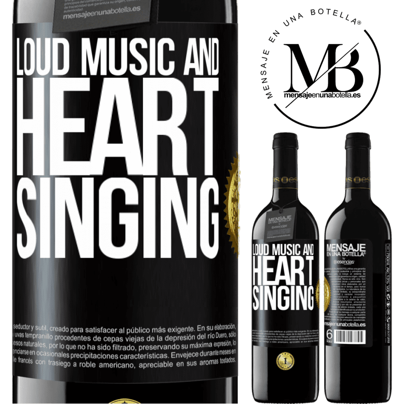 39,95 € Free Shipping | Red Wine RED Edition MBE Reserve The loud music and the heart singing Black Label. Customizable label Reserve 12 Months Harvest 2014 Tempranillo