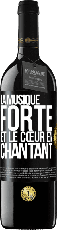 39,95 € | Vin rouge Édition RED MBE Réserve La musique forte et le cœur en chantant Étiquette Noire. Étiquette personnalisable Réserve 12 Mois Récolte 2015 Tempranillo