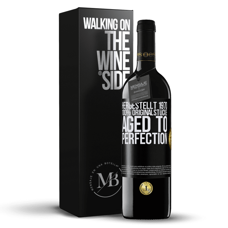 39,95 € Kostenloser Versand | Rotwein RED Ausgabe MBE Reserve Hergestellt 1970, 100% Originalstücke. Aged to perfection Schwarzes Etikett. Anpassbares Etikett Reserve 12 Monate Ernte 2016 Tempranillo
