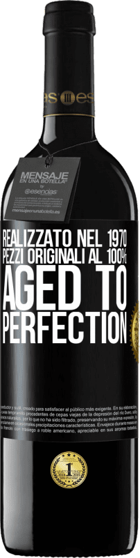 39,95 € | Vino rosso Edizione RED MBE Riserva Realizzato nel 1970, pezzi originali al 100%. Aged to perfection Etichetta Nera. Etichetta personalizzabile Riserva 12 Mesi Raccogliere 2015 Tempranillo