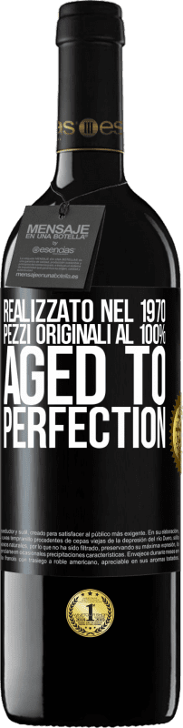 39,95 € Spedizione Gratuita | Vino rosso Edizione RED MBE Riserva Realizzato nel 1970, pezzi originali al 100%. Aged to perfection Etichetta Nera. Etichetta personalizzabile Riserva 12 Mesi Raccogliere 2016 Tempranillo
