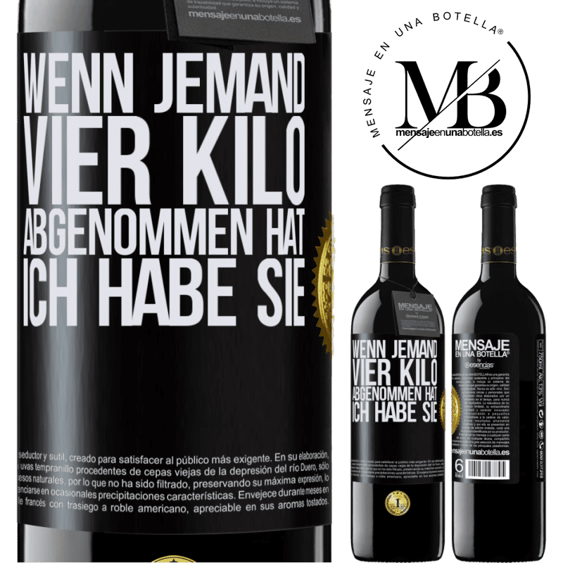 39,95 € Kostenloser Versand | Rotwein RED Ausgabe MBE Reserve Wenn jemand vier Kilo abgenommen hat, ich habe sie Schwarzes Etikett. Anpassbares Etikett Reserve 12 Monate Ernte 2014 Tempranillo