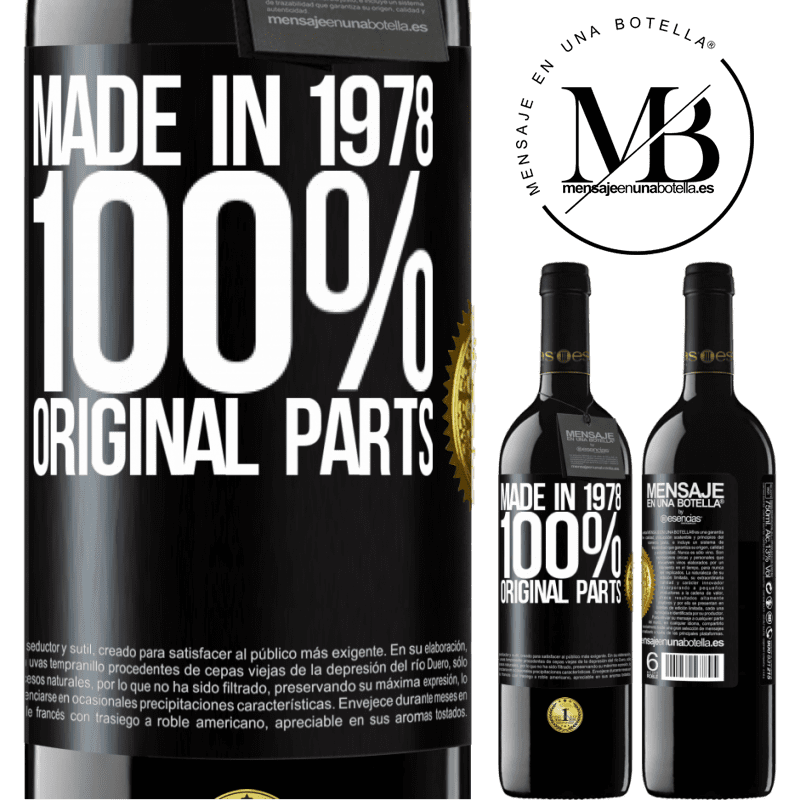 24,95 € Free Shipping | Red Wine RED Edition Crianza 6 Months Made in 1978. 100% original parts Black Label. Customizable label Aging in oak barrels 6 Months Harvest 2019 Tempranillo