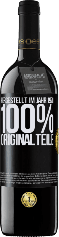 39,95 € | Rotwein RED Ausgabe MBE Reserve Hergestellt im Jahr 1978. 100% Originalteile Schwarzes Etikett. Anpassbares Etikett Reserve 12 Monate Ernte 2015 Tempranillo