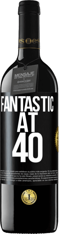 39,95 € | Red Wine RED Edition MBE Reserve Fantastic at 40 Black Label. Customizable label Reserve 12 Months Harvest 2014 Tempranillo
