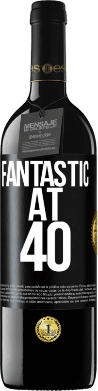 39,95 € | Red Wine RED Edition MBE Reserve Fantastic at 40 Black Label. Customizable label Reserve 12 Months Harvest 2015 Tempranillo