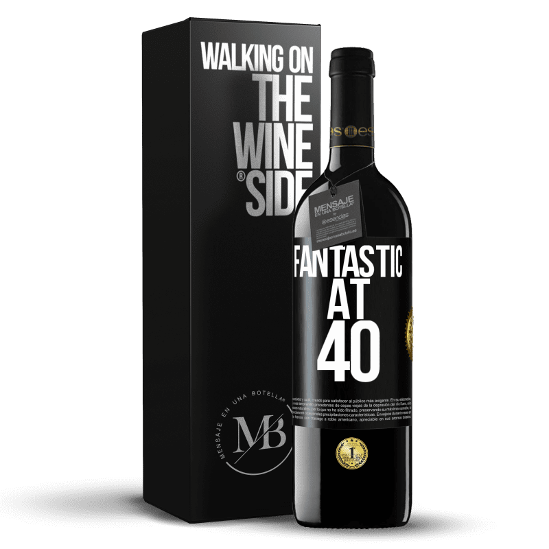 39,95 € Free Shipping | Red Wine RED Edition MBE Reserve Fantastic at 40 Black Label. Customizable label Reserve 12 Months Harvest 2014 Tempranillo