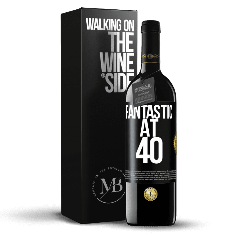 39,95 € Free Shipping | Red Wine RED Edition MBE Reserve Fantastic at 40 Black Label. Customizable label Reserve 12 Months Harvest 2015 Tempranillo