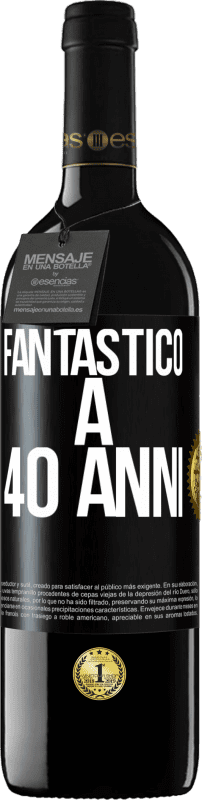 39,95 € | Vino rosso Edizione RED MBE Riserva Fantastic@ a 40 anni Etichetta Nera. Etichetta personalizzabile Riserva 12 Mesi Raccogliere 2014 Tempranillo