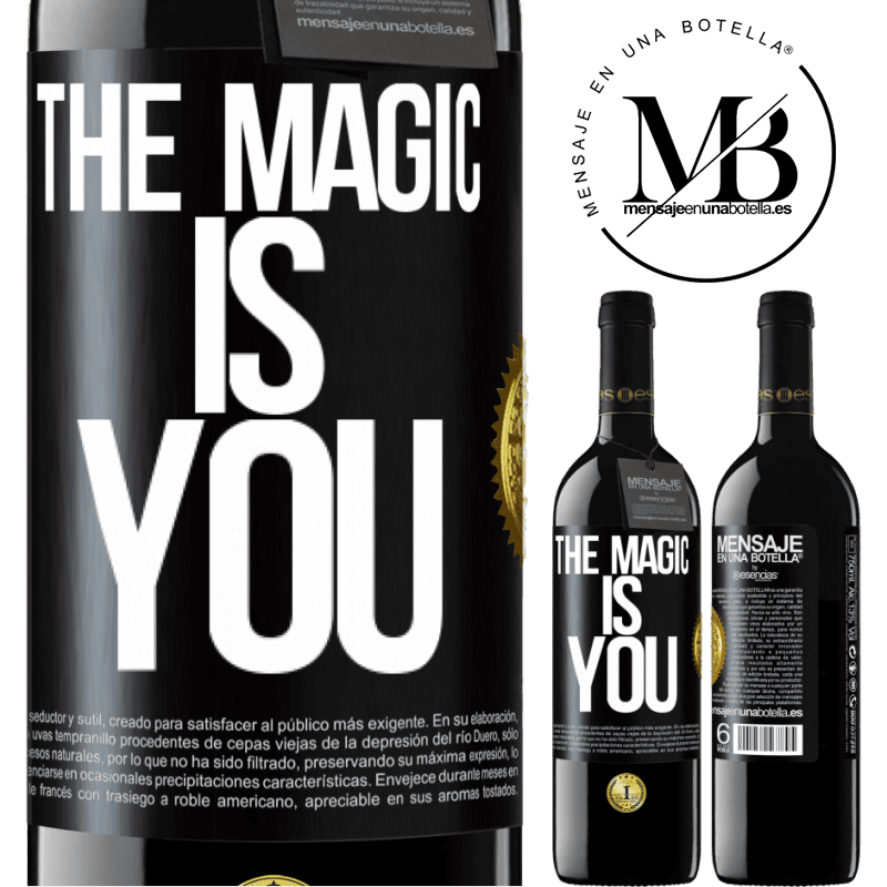 39,95 € Free Shipping | Red Wine RED Edition MBE Reserve The magic is you Black Label. Customizable label Reserve 12 Months Harvest 2015 Tempranillo