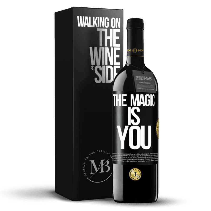 39,95 € Free Shipping | Red Wine RED Edition MBE Reserve The magic is you Black Label. Customizable label Reserve 12 Months Harvest 2015 Tempranillo