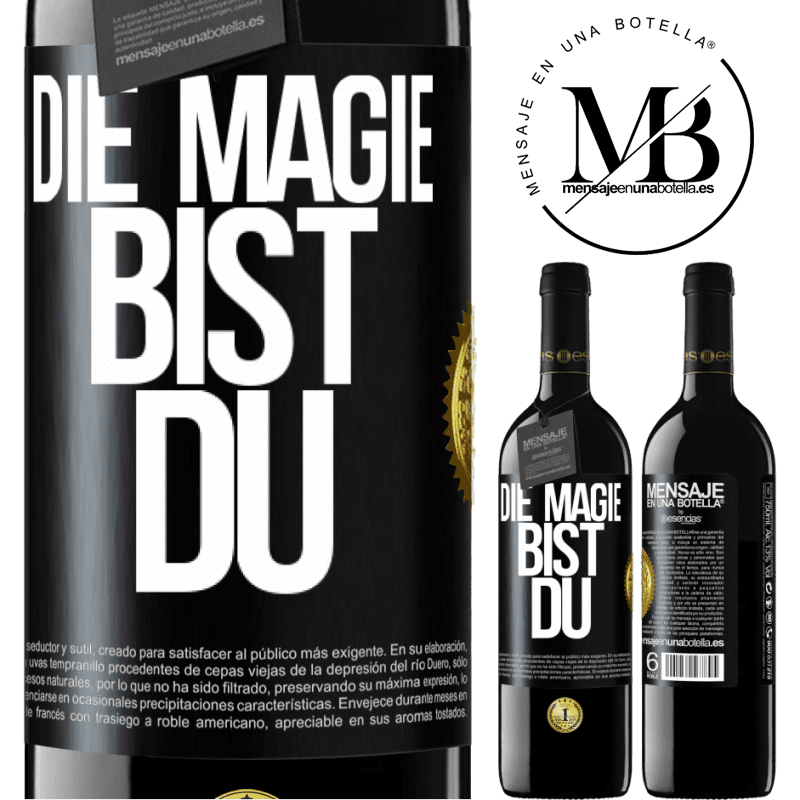 39,95 € Kostenloser Versand | Rotwein RED Ausgabe MBE Reserve Die Magie bist du Schwarzes Etikett. Anpassbares Etikett Reserve 12 Monate Ernte 2015 Tempranillo