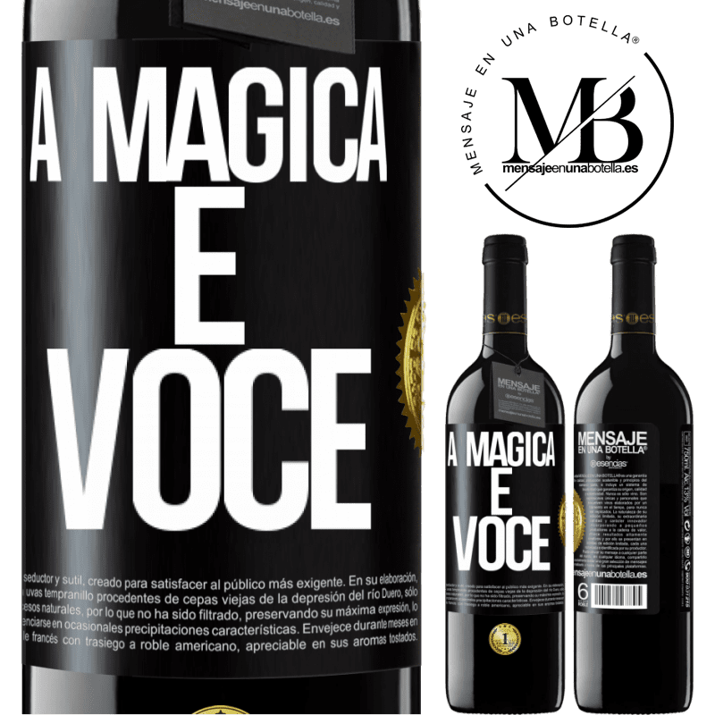 39,95 € Envio grátis | Vinho tinto Edição RED MBE Reserva A mágica é você Etiqueta Preta. Etiqueta personalizável Reserva 12 Meses Colheita 2015 Tempranillo