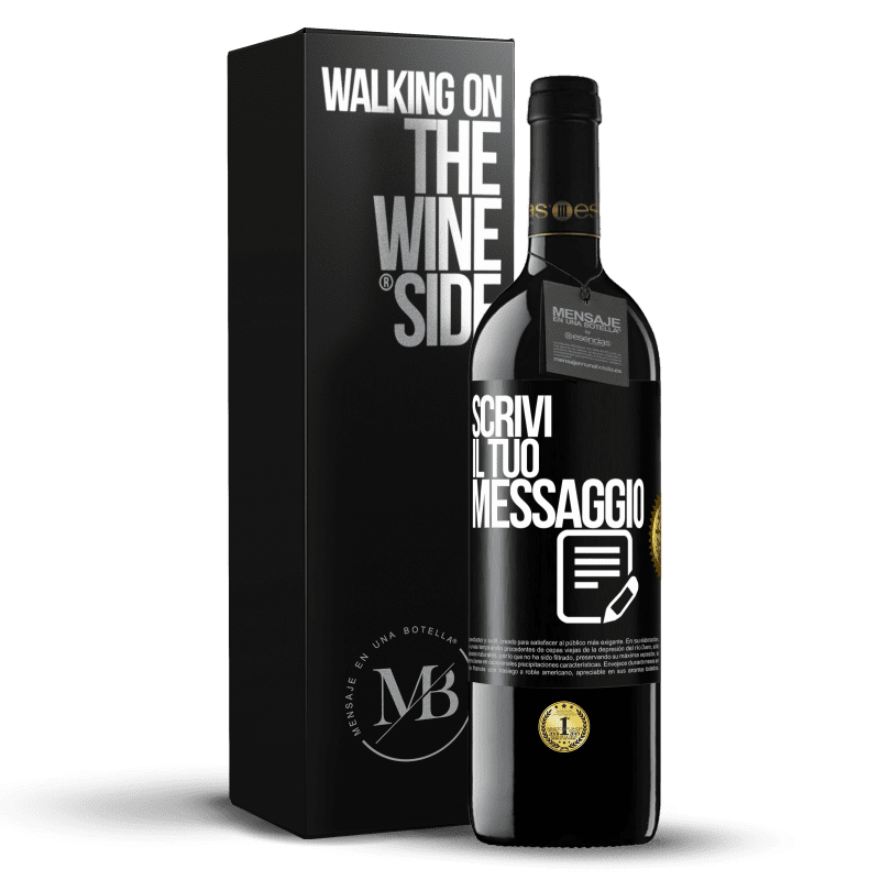 39,95 € Spedizione Gratuita | Vino rosso Edizione RED MBE Riserva Scrivi il tuo messaggio Etichetta Nera. Etichetta personalizzabile Riserva 12 Mesi Raccogliere 2015 Tempranillo