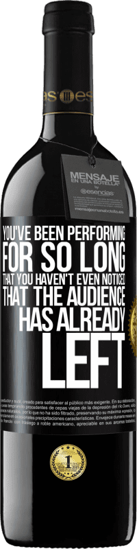 «You've been performing for so long that you haven't even noticed that the audience has already left» RED Edition MBE Reserve