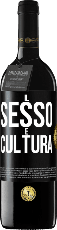 Spedizione Gratuita | Vino rosso Edizione RED MBE Riserva Il sesso è cultura Etichetta Nera. Etichetta personalizzabile Riserva 12 Mesi Raccogliere 2014 Tempranillo