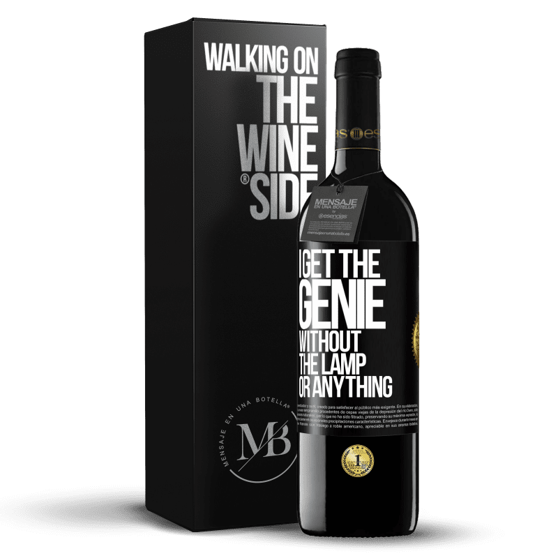 39,95 € Free Shipping | Red Wine RED Edition MBE Reserve I get the genie without the lamp or anything Black Label. Customizable label Reserve 12 Months Harvest 2014 Tempranillo