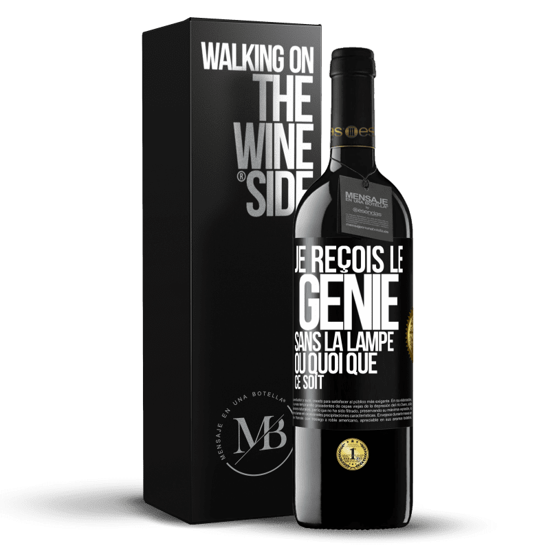 39,95 € Envoi gratuit | Vin rouge Édition RED MBE Réserve Je reçois le génie sans la lampe ou quoi que ce soit Étiquette Noire. Étiquette personnalisable Réserve 12 Mois Récolte 2014 Tempranillo