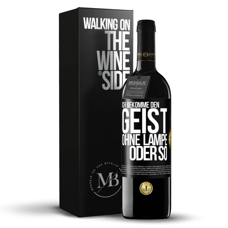 39,95 € Kostenloser Versand | Rotwein RED Ausgabe MBE Reserve Ich bekomme den Geist ohne Lampe oder so Schwarzes Etikett. Anpassbares Etikett Reserve 12 Monate Ernte 2014 Tempranillo