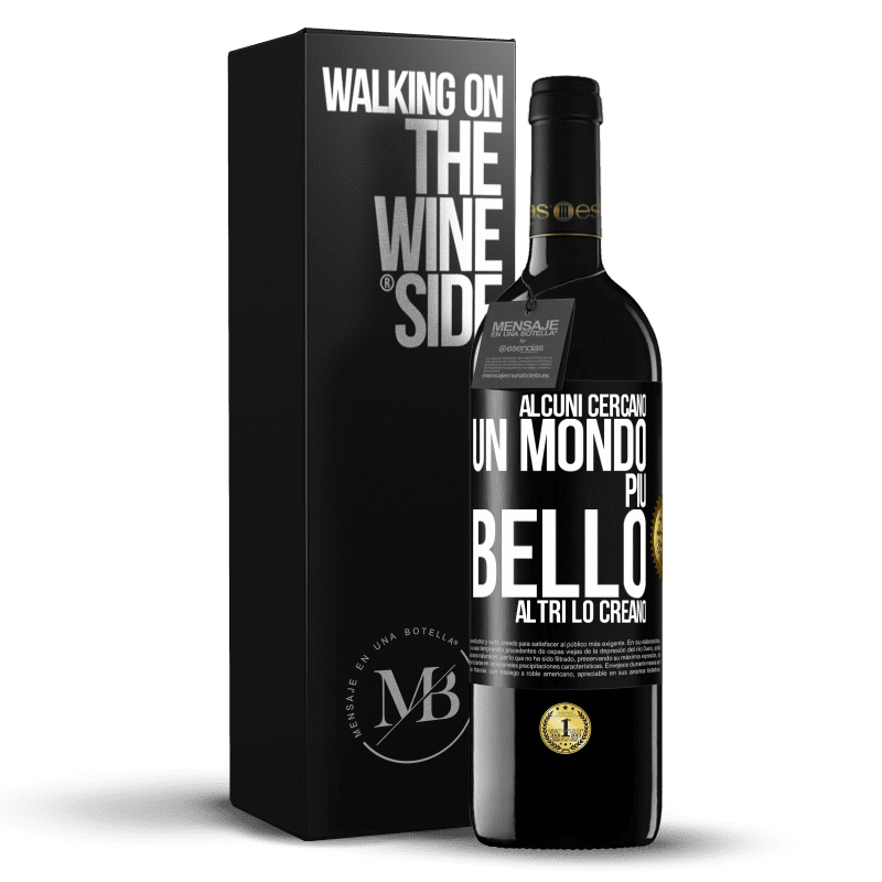 39,95 € Spedizione Gratuita | Vino rosso Edizione RED MBE Riserva Alcuni cercano un mondo più bello, altri lo creano Etichetta Nera. Etichetta personalizzabile Riserva 12 Mesi Raccogliere 2015 Tempranillo