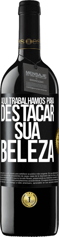 39,95 € Envio grátis | Vinho tinto Edição RED MBE Reserva Aqui trabalhamos para destacar sua beleza Etiqueta Preta. Etiqueta personalizável Reserva 12 Meses Colheita 2016 Tempranillo