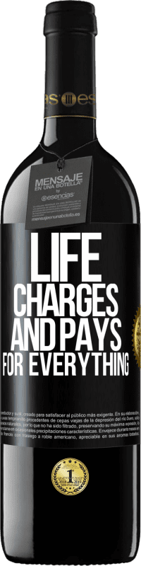 Free Shipping | Red Wine RED Edition MBE Reserve Life charges and pays for everything Black Label. Customizable label Reserve 12 Months Harvest 2014 Tempranillo