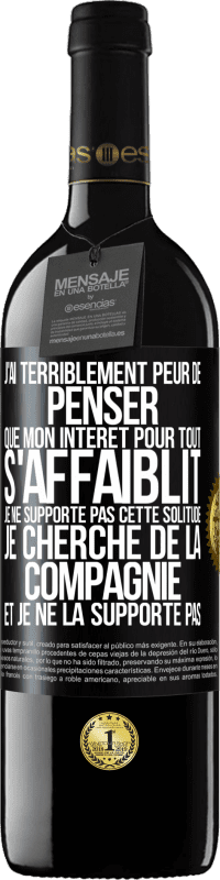 39,95 € Envoi gratuit | Vin rouge Édition RED MBE Réserve J'ai terriblement peur de penser que mon intérêt pour tout s'affaiblit. Je ne supporte pas cette solitude. Je cherche de la comp Étiquette Noire. Étiquette personnalisable Réserve 12 Mois Récolte 2016 Tempranillo