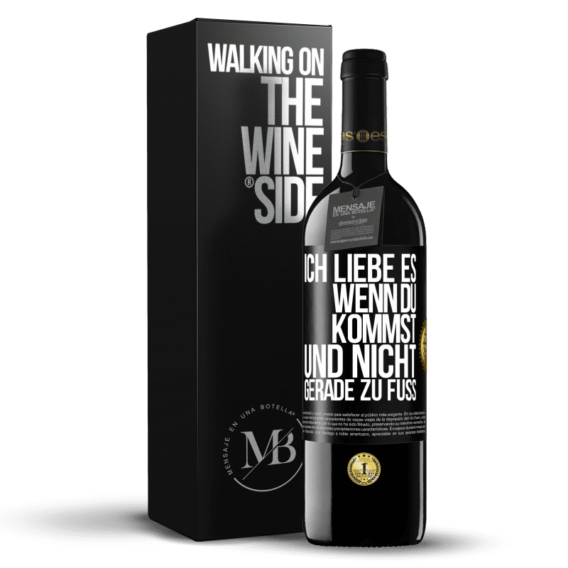 39,95 € Kostenloser Versand | Rotwein RED Ausgabe MBE Reserve Ich liebe es, wenn du kommst und nicht gerade zu Fuß Schwarzes Etikett. Anpassbares Etikett Reserve 12 Monate Ernte 2014 Tempranillo