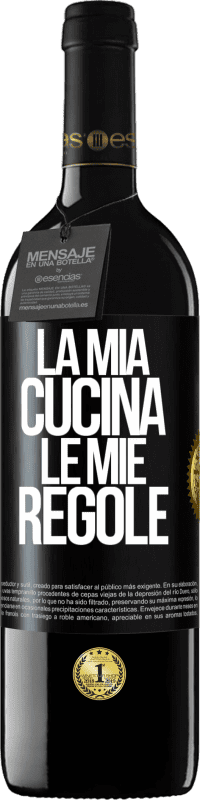 39,95 € | Vino rosso Edizione RED MBE Riserva La mia cucina, le mie regole Etichetta Nera. Etichetta personalizzabile Riserva 12 Mesi Raccogliere 2016 Tempranillo