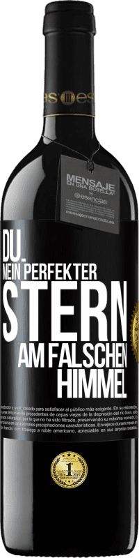 Kostenloser Versand | Rotwein RED Ausgabe MBE Reserve Du. Mein perfekter Stern am falschen Himmel Schwarzes Etikett. Anpassbares Etikett Reserve 12 Monate Ernte 2014 Tempranillo