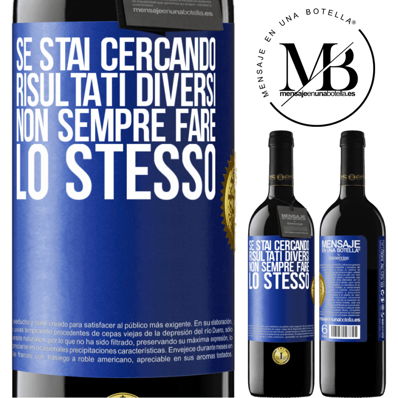 39,95 € Spedizione Gratuita | Vino rosso Edizione RED MBE Riserva Se stai cercando risultati diversi, non sempre fare lo stesso Etichetta Blu. Etichetta personalizzabile Riserva 12 Mesi Raccogliere 2014 Tempranillo