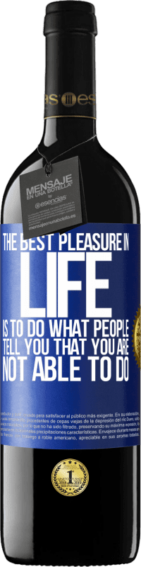 «The best pleasure in life is to do what people tell you that you are not able to do» RED Edition MBE Reserve