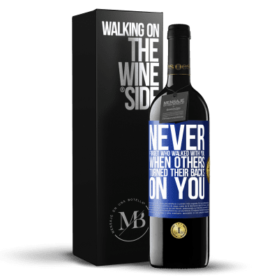 «Never forget who walked with you when others turned their backs on you» RED Edition MBE Reserve