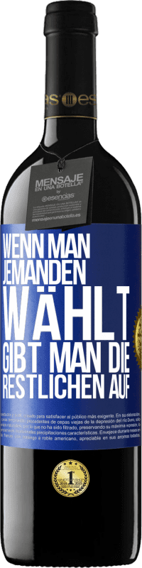 «Wenn man jemanden wählt, gibt man die Restlichen auf» RED Ausgabe MBE Reserve