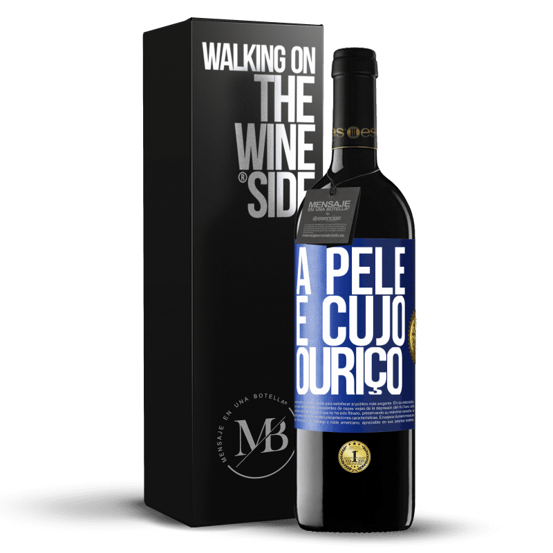 39,95 € Envio grátis | Vinho tinto Edição RED MBE Reserva A pele é cujo ouriço Etiqueta Azul. Etiqueta personalizável Reserva 12 Meses Colheita 2015 Tempranillo