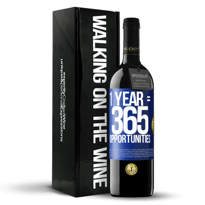 «1 year 365 opportunities» Édition RED Crianza 6 Mois