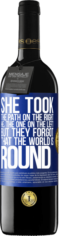 «She took the path on the right, he, the one on the left. But they forgot that the world is round» RED Edition MBE Reserve
